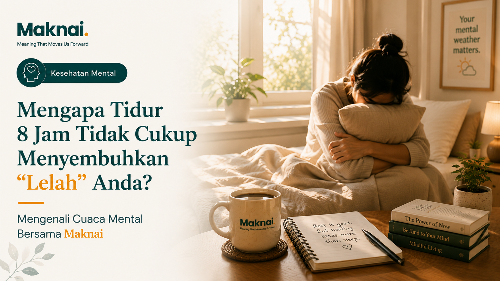Mengapa Tidur 8 Jam Tidak Cukup Menyembuhkan "Lelah" Anda? Mengenali Cuaca Mental Bersama Maknai