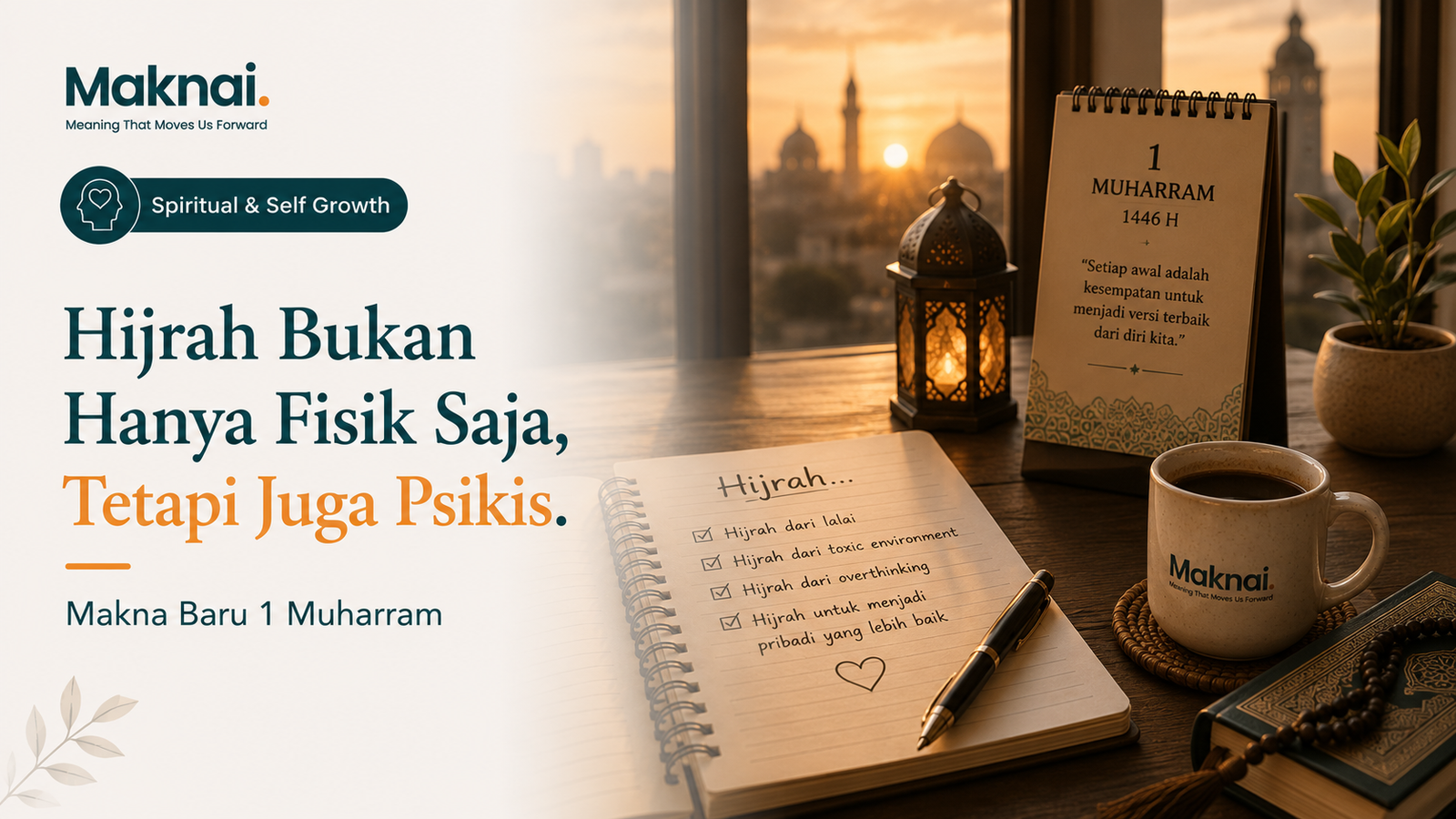 Hijrah Bukan Hanya Fisik Saja, Tetapi Juga Psikis. Makna Baru 1 Muharram